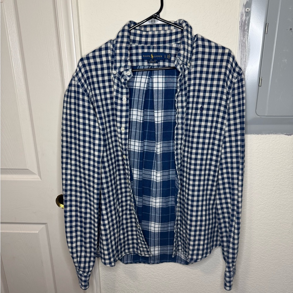 Ralph Lauren Men's Blue Checkered Jacket